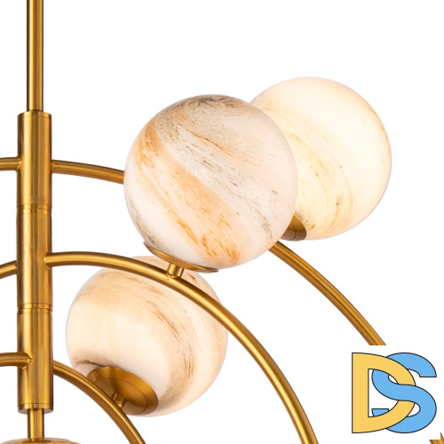 Люстра на штанге Delight Collection Planet KG1122P-13 brass