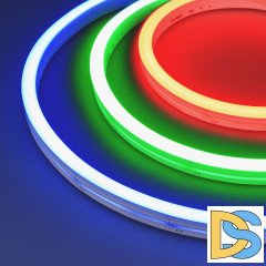 Светодиодная герметичная лента Arlight MOONLIGHT-SIDE-GM192-12x17mm 24V RGBW-Warm (14.4 W/m, IP67, 5m, wire x2) 042748