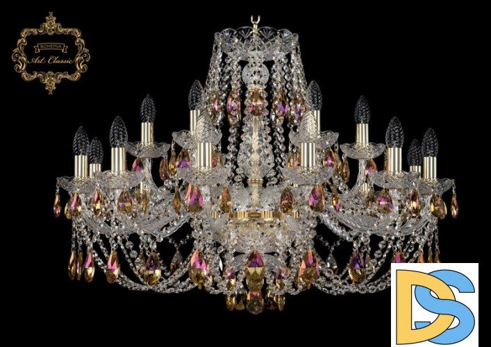 Подвесная люстра Art Classic 11.21.12+6.300.Gd.Sp.K777
