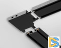 Коннектор угловой для шинопровода Ambrella Light Magnetic Ultra Slim Track System GV1116