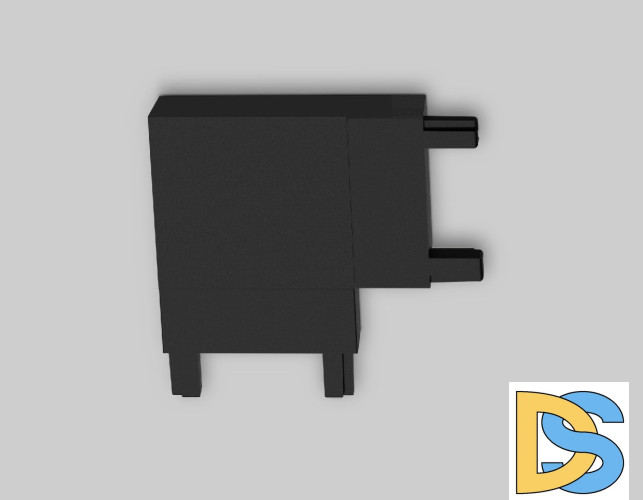 Коннектор угловой для шинопровода Ambrella Light Magnetic Ultra Slim Track System GV1116