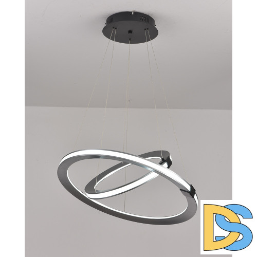 Подвесная люстра iLedex Vision 9225-8+5SD GR+BK