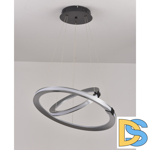 Подвесная люстра iLedex Vision 9225-8+5SD GR+BK