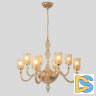 Подвесная люстра Crystal Lux SILVESTRO SP8 AMBER