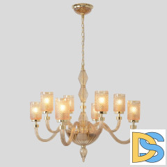Подвесная люстра Crystal Lux SILVESTRO SP8 AMBER