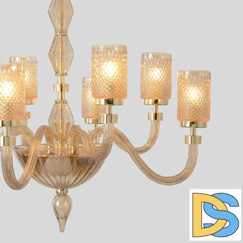Подвесная люстра Crystal Lux SILVESTRO SP8 AMBER