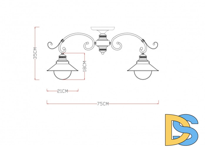 Потолочная люстра Arte Lamp 7 A4577PL-5CK