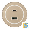Трековая розетка Arte Milano Am-track-sockets-39 399732TS/USB-Type-C Gold