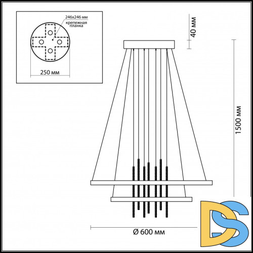 Подвесной светильник Odeon Light 3901/63L