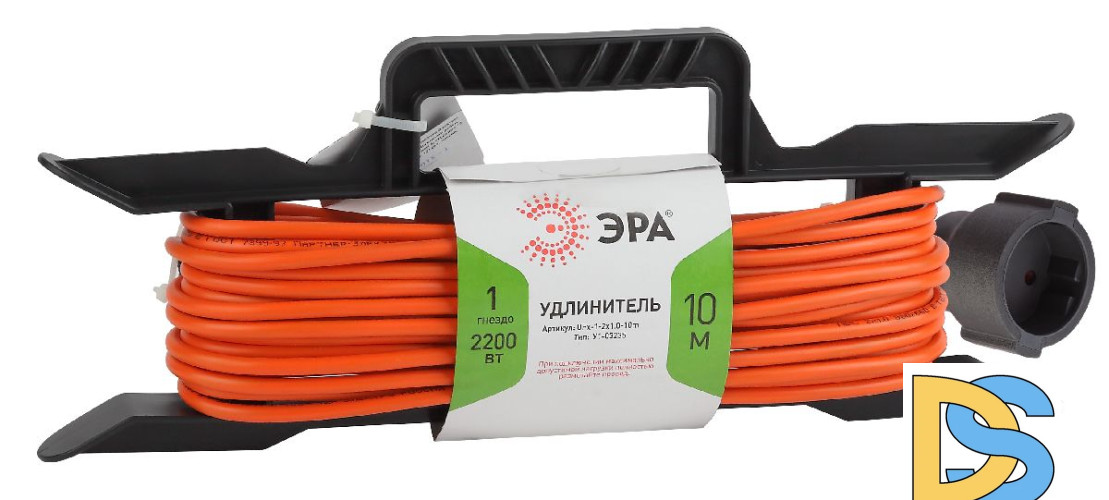 Удлинитель силовой Эра UFx-1-2x1.0-10m Б0043039