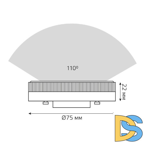 Лампа светодиодная Gauss GX53 15W 3000K матовая 83815