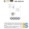 Подвесная люстра Omnilux Cedrello OML-68803-04