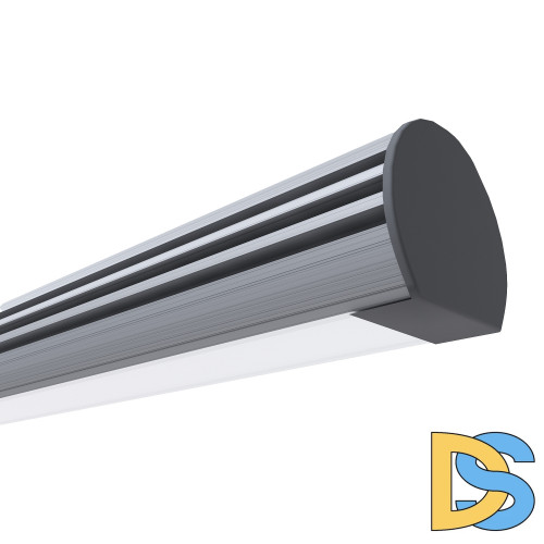 Профиль круглый универсальный Apeyron ширина ленты до 10мм (рассеиватель, заглушки - 2шт) 08-18