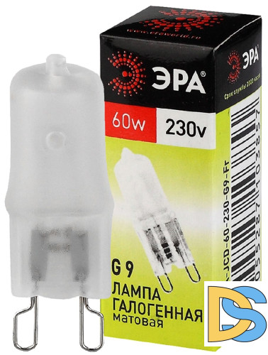 Лампа галогенная Эра G9 60W 3000K G9-JCD-60-230V-FR C0027364