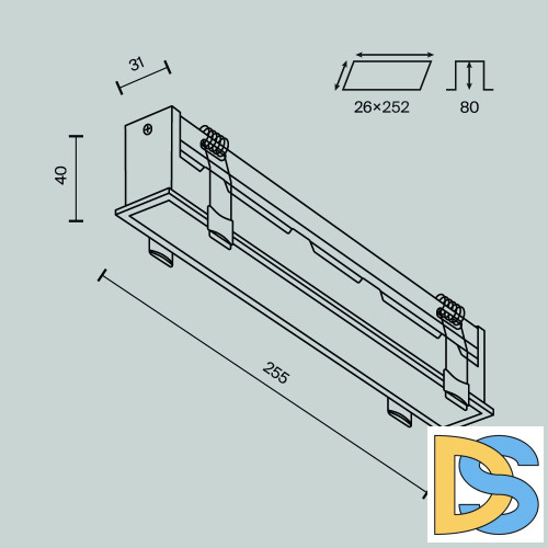 Встраиваемый светильник Maytoni Basis DL066-20W3-6K-B