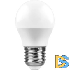 Лампа светодиодная Feron E27 11W 6400K Шар Матовая LB-750 25951