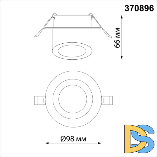 Встраиваемый светильник Novotech Spot 370896