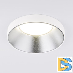 Встраиваемый светильник Elektrostandard 112 MR16 серебро/белый 4690389169021