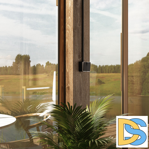 Выключатель двухклавишный Werkel влагозащищенный Gallant (черный WL15-03-02