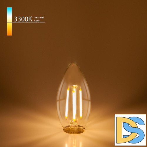 Лампа светодиодная филаментная Elektrostandard BLE1409 E14 9W 3300K прозрачная 4690389150678