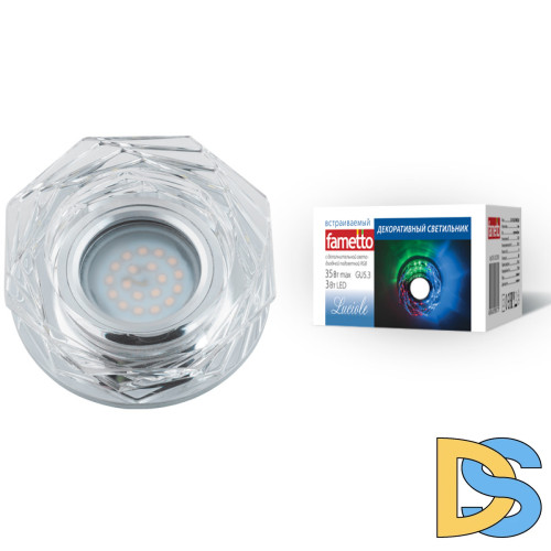 Встраиваемый светильник Fametto Luciole DLS-L122 GU5.3 GLASSY/CLEAR/RGB UL-00000371