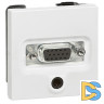 Розетка аудио/видео HD15+Jack3.5 Legrand Valena белая 770082