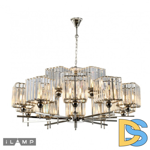 Подвесная люстра iLamp Staten Island P9514-10+5 Nickel