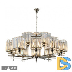 Подвесная люстра iLamp Staten Island P9514-10+5 Nickel