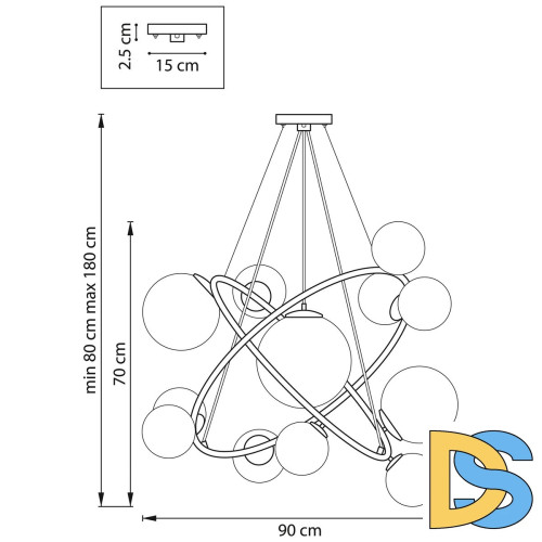 Подвесная люстра Lightstar Croco 815410