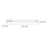 Трековый магнитный светильник Arte Lamp Linea A4695PL-1BK