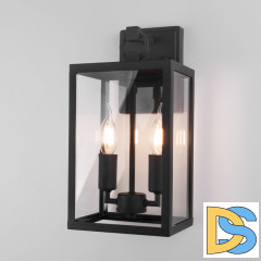 Уличный настенный светильник Elektrostandard Candle 35150/D черный 4690389182464 a058260