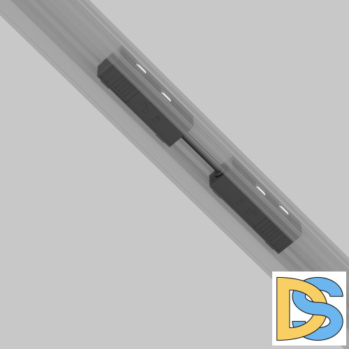 Коннектор питания прямой гибкий Maytoni Magnetic track system Exility TRA034CPC-42B-5-1