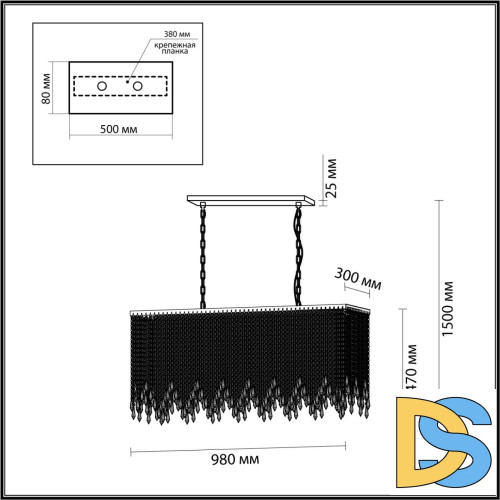 Подвесная люстра Odeon Light Chokka 5028/9A