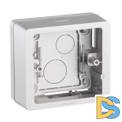 Коробка накладного монтажа 1-постовая Legrand Celiane титановая 080244