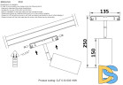 Трековый магнитный светильник Crystal Lux Space CLT 0.33 003 18W BL 3000K