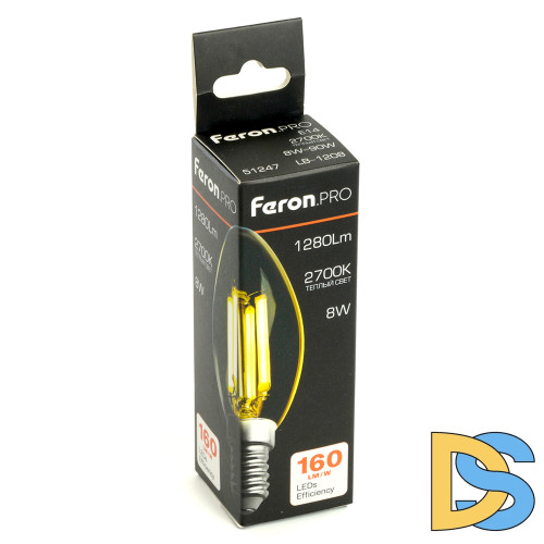 Светодиодная лампа Feron LB-1208 E14 8W 2700K 51247