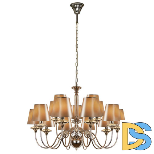 Подвесная люстра iLamp Rolling P2406-10+5 Nickel