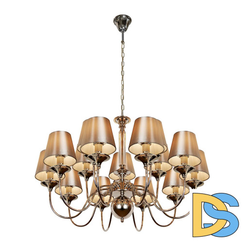 Подвесная люстра iLamp Rolling P2406-10+5 Nickel