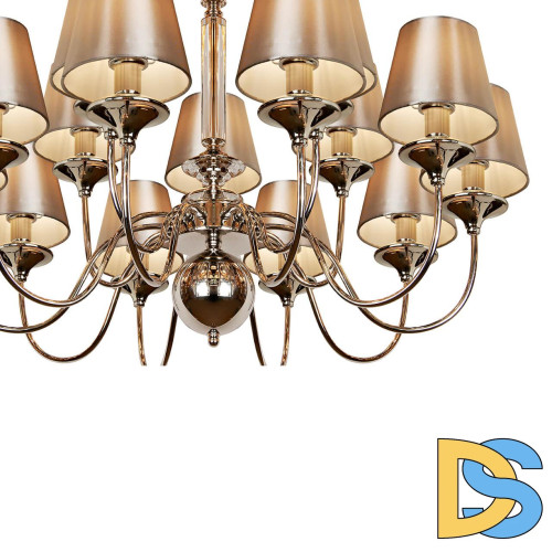 Подвесная люстра iLamp Rolling P2406-10+5 Nickel