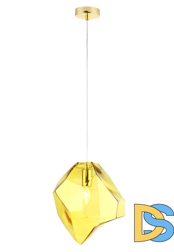 Подвесной светильник Crystal Lux NUESTRO SP1 GOLD/AMBER