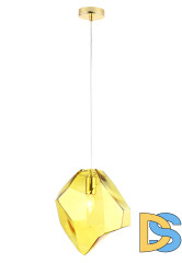 Подвесной светильник Crystal Lux NUESTRO SP1 GOLD/AMBER