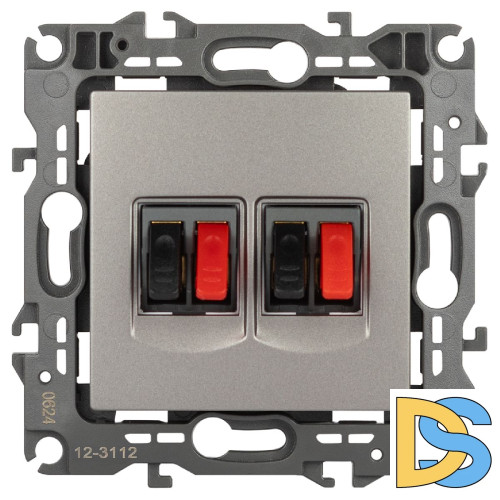 Розетка аудио двойная Эра 12-3112-16 Б0065674