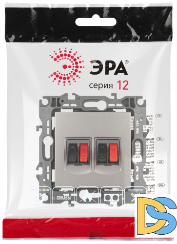 Розетка аудио двойная Эра 12-3112-16 Б0065674