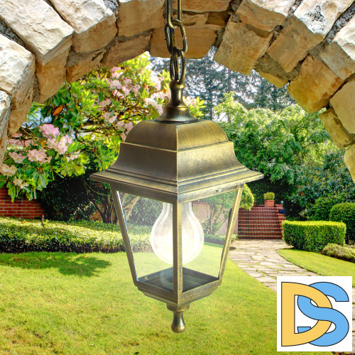 Уличный подвесной светильник ЭРА НСУ 04-60-001 бронза Б0048106