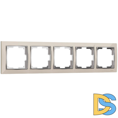 Рамка на 5 постов Werkel Snabb слоновая кость/хром W0051903 4690389161018