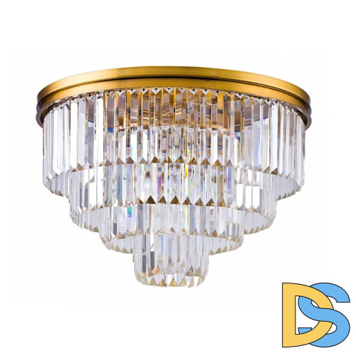 Потолочная люстра DeLight Collection 1920s Odeon 9513C/600R gold/clear