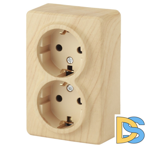 Розетка 2х2P+E Schuko со шторками ЭРА Эксперт 11-2206-11 Б0020696