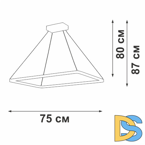 Подвесной светильник Vitaluce V2704-0/1S