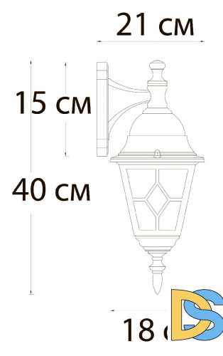 Уличный настенный светильник Arte Lamp Madrid A1542AL-1BN