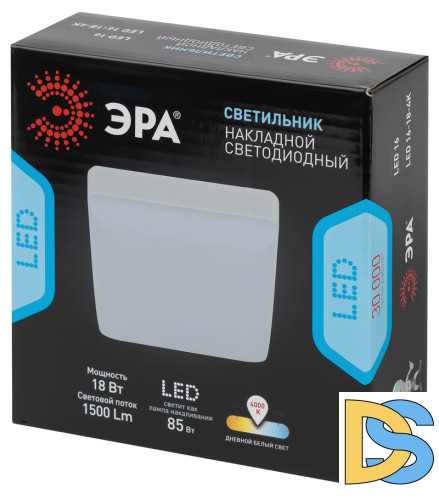 Настенно-потолочный светильник Эра LED 16-18-4K Б0054338